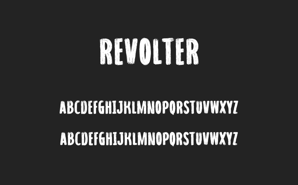 Revolter font