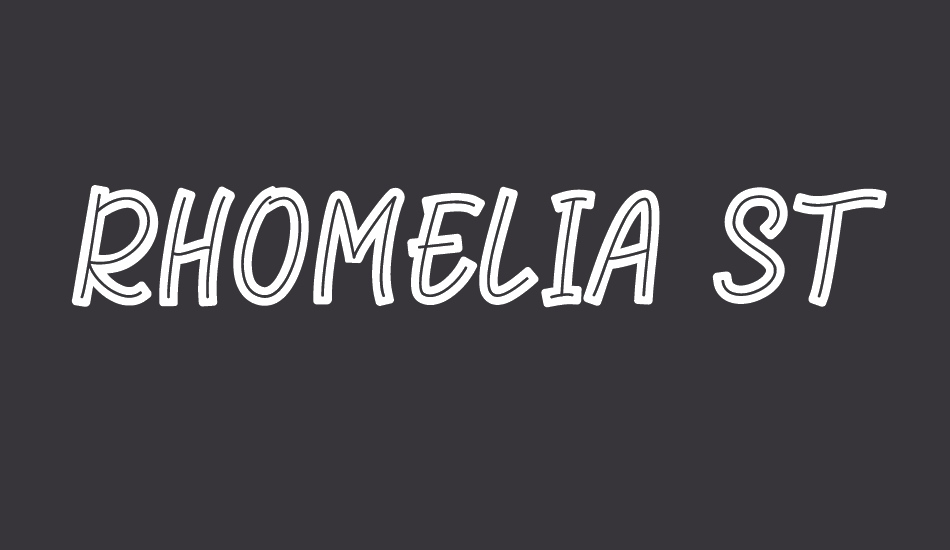 rhomelia-strip font big