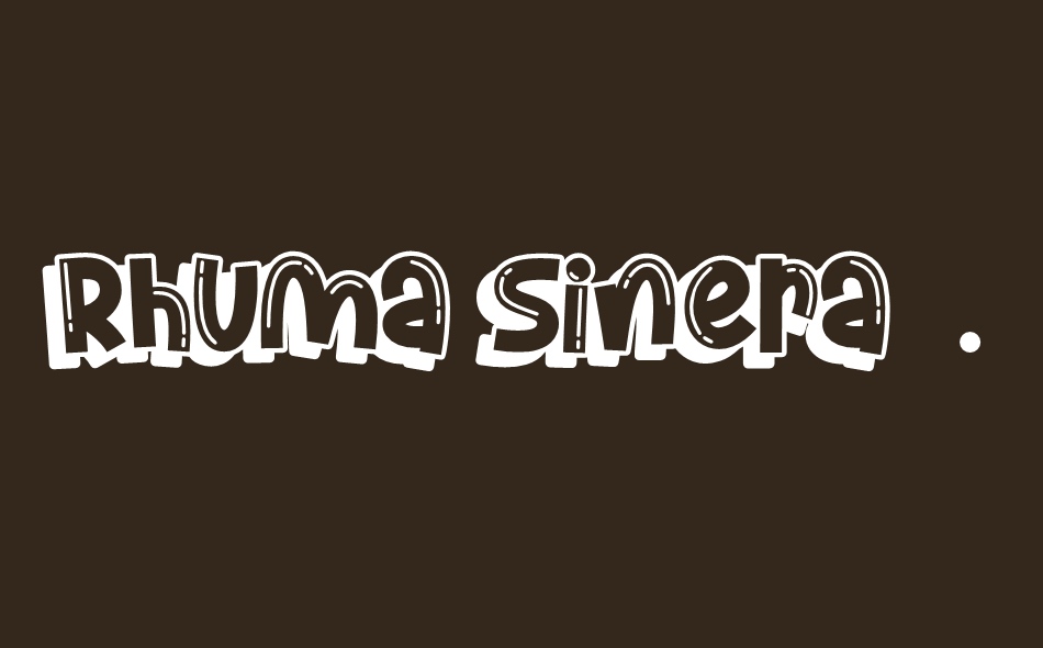 Rhuma Sinera font big