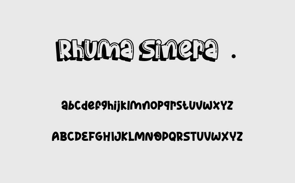 Rhuma Sinera font
