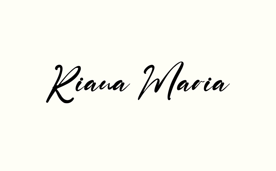 Riana Maria font big