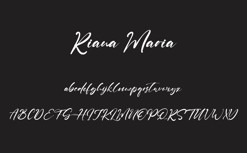 Riana Maria font