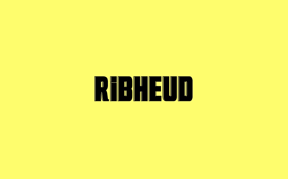 Ribheud font big