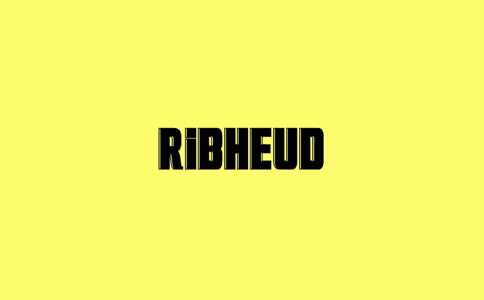 Ribheud font big