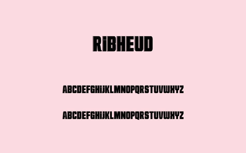Ribheud font