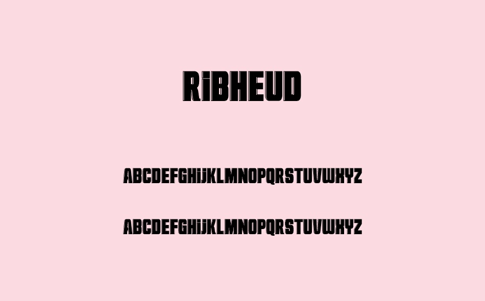 Ribheud font