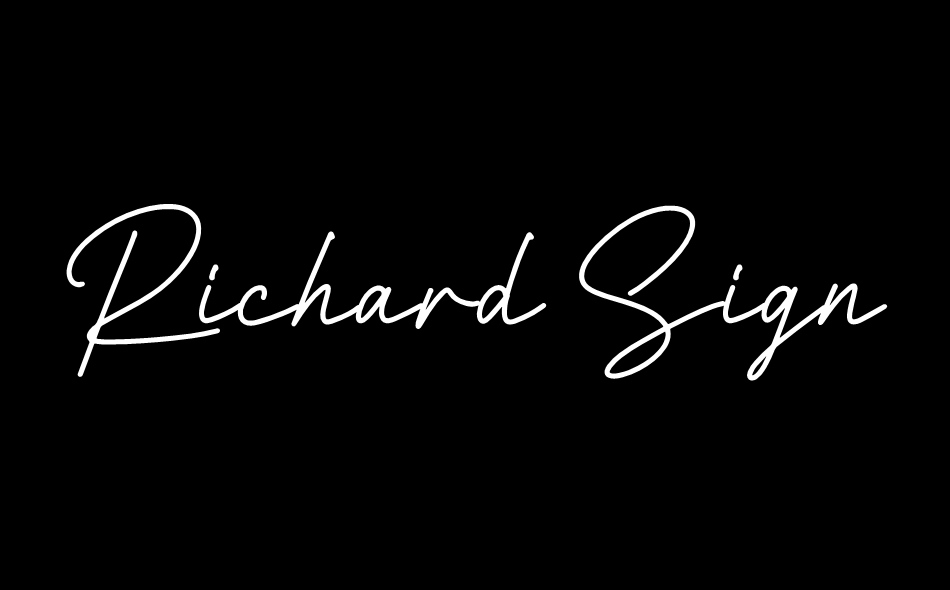 Richard Signatera font big