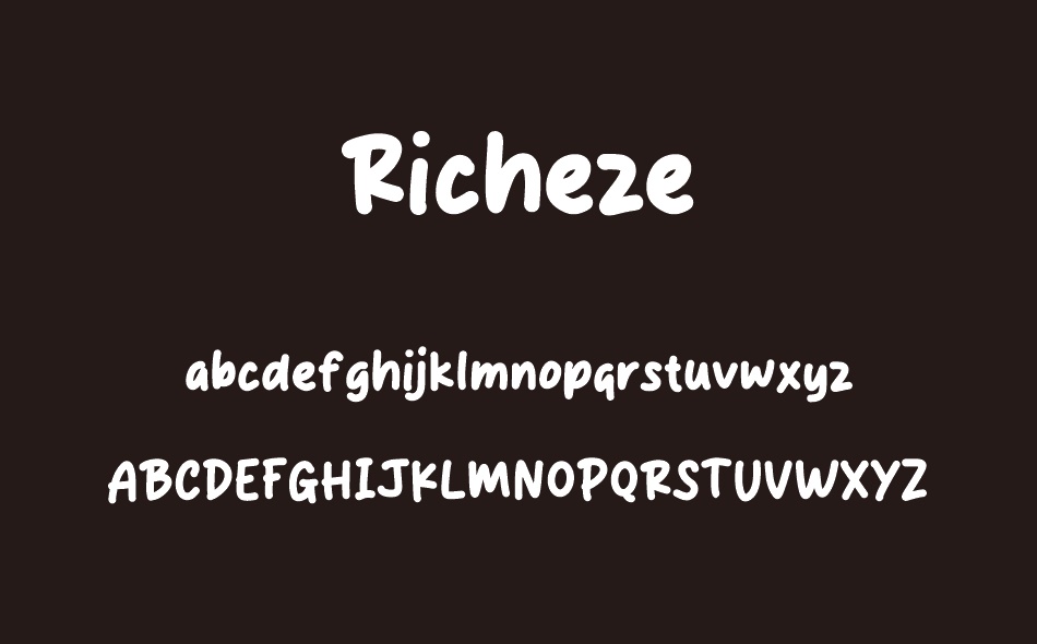 Richeze font