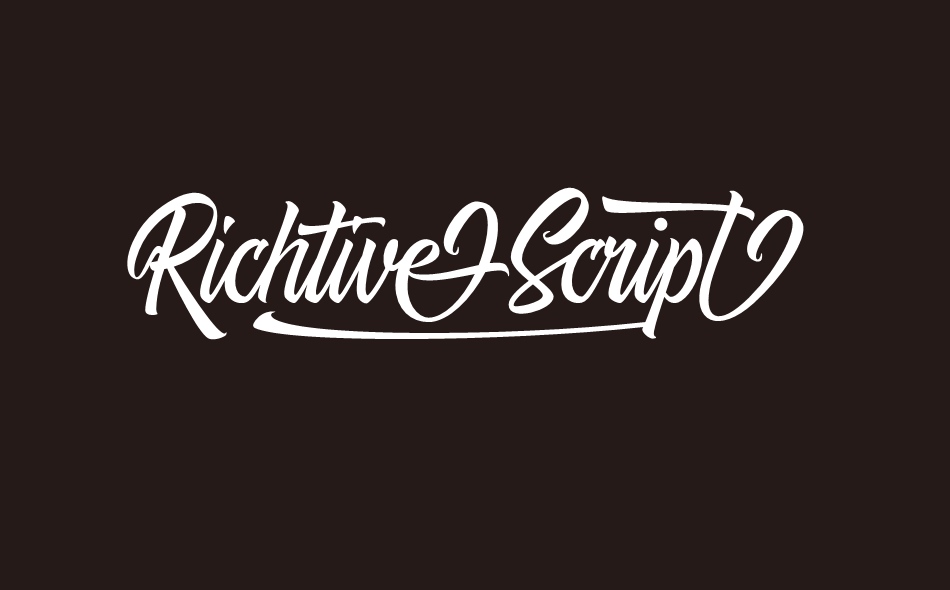 Richtive Script font big