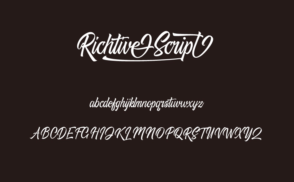 Richtive Script font