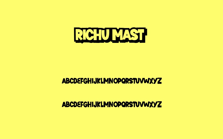 Richu Mast font