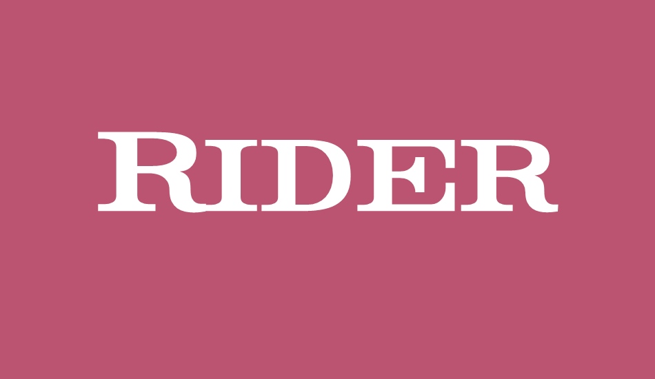 Rider font big