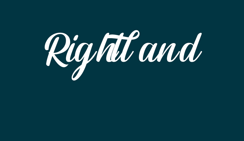 rightland font big