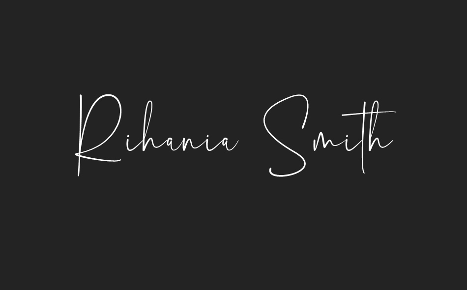 Rihania Smith font big
