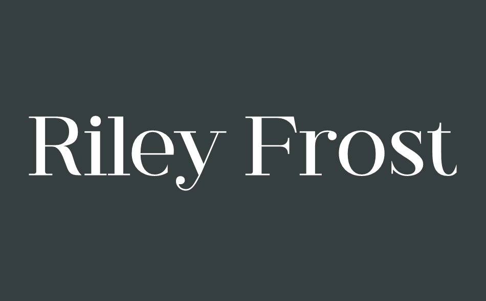 Riley Frost font big