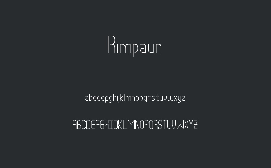 Rimpaun font