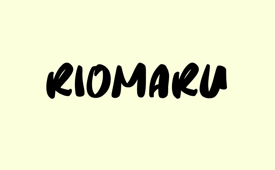 Riomaru font big