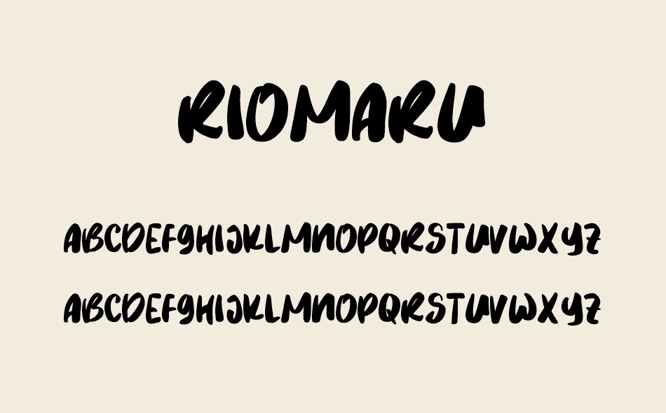 Riomaru font