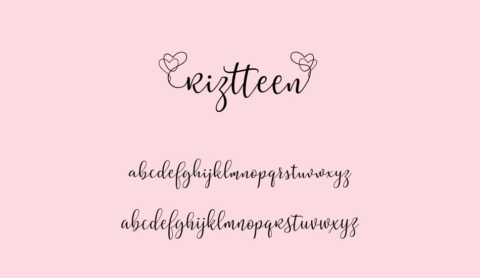 riztteen font