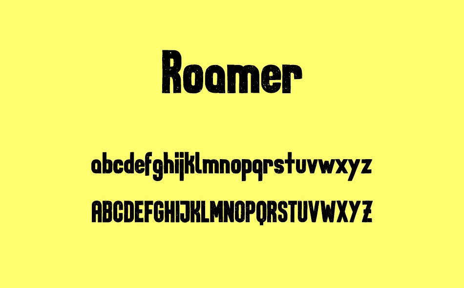 Roamer font
