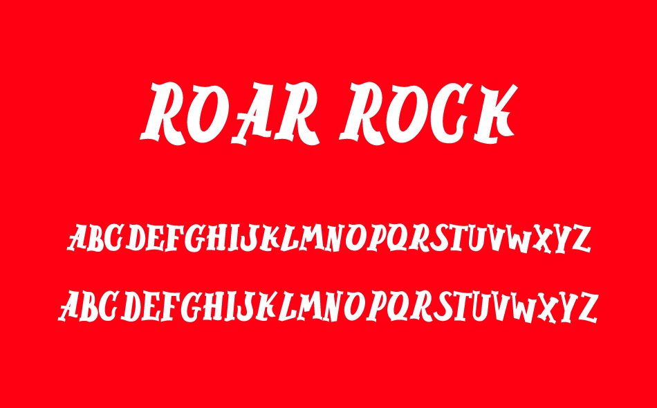 Roar Rock font