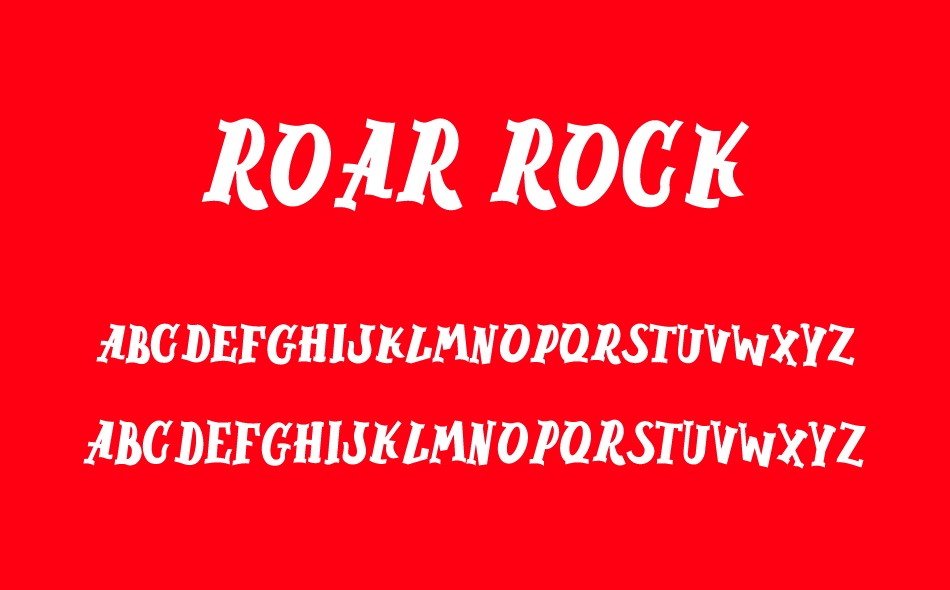 Roar Rock font