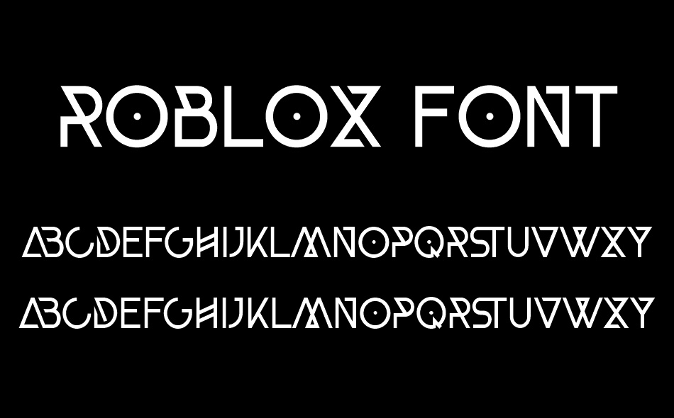 Roblox font