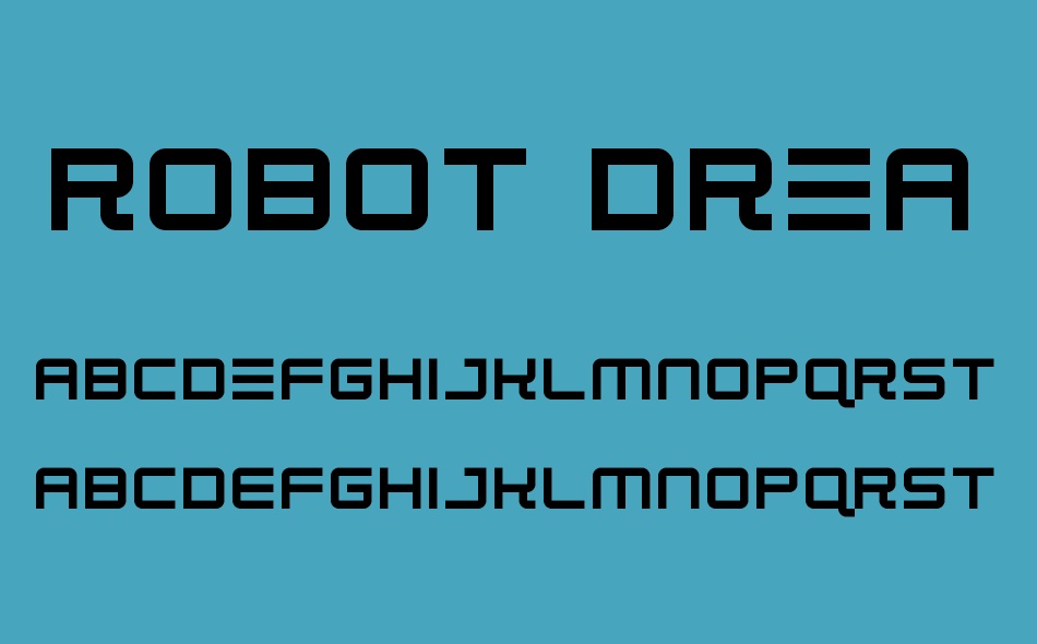Robot Dreamer font