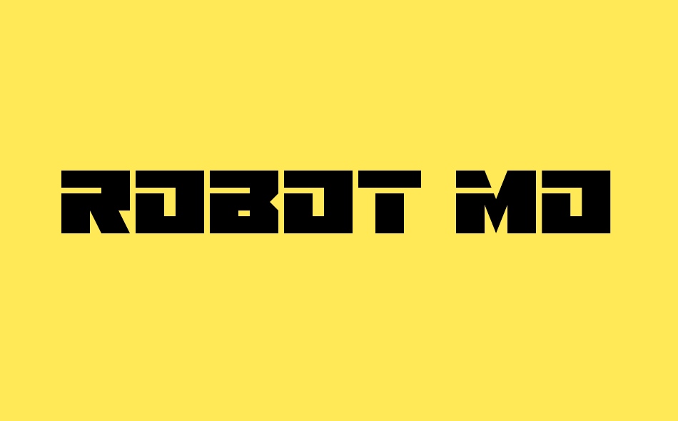 Robot Monster font big