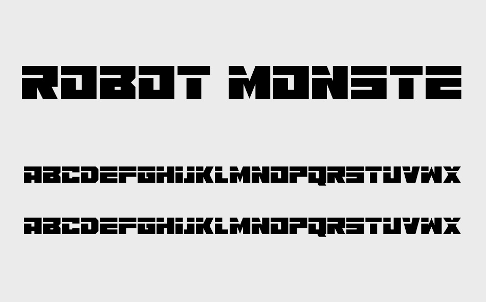 Robot Monster font