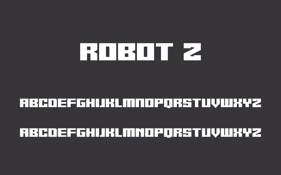 Robot Z font