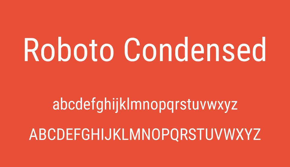 Roboto Condensed Free Font