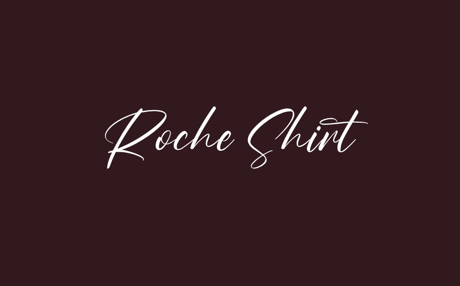 Roche Shirt font big