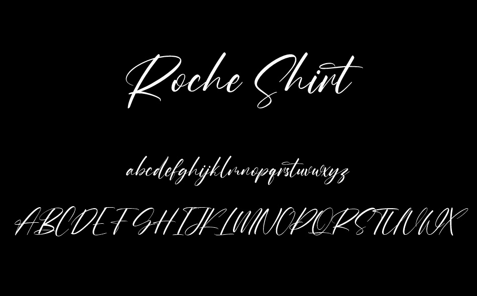 Roche Shirt font