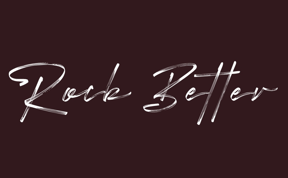 Rock Better font big