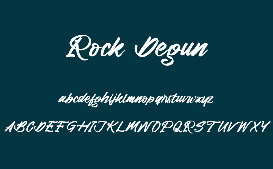 Rock Degun font