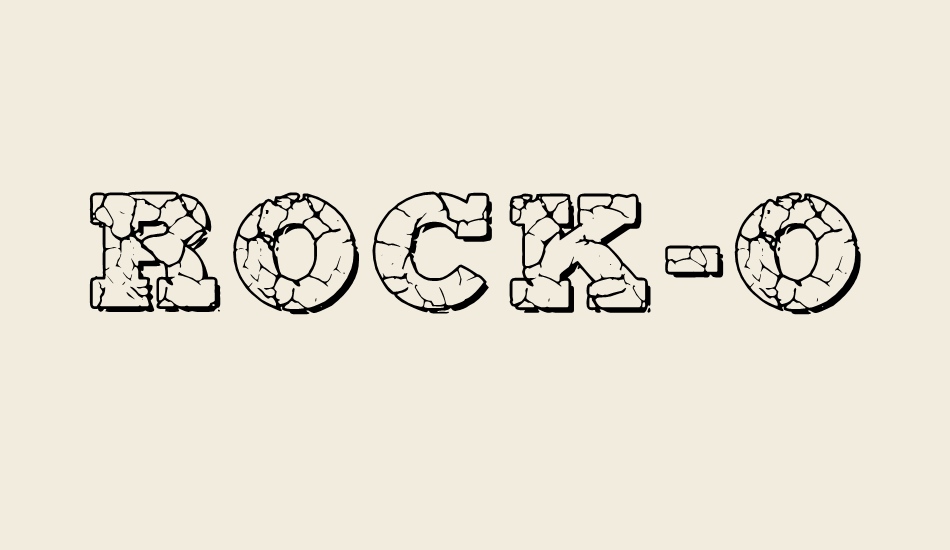 rock-on-shadowed-demo font big