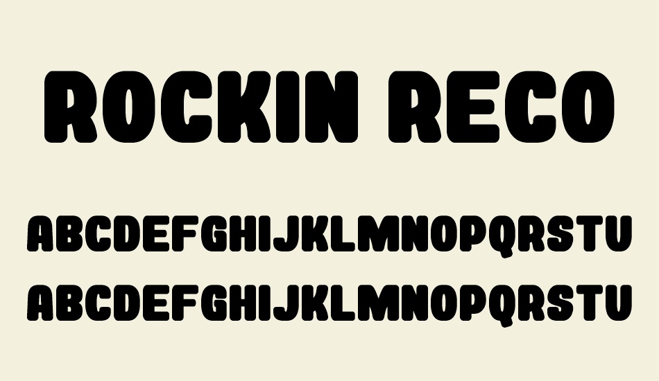 Rockin Record__G font