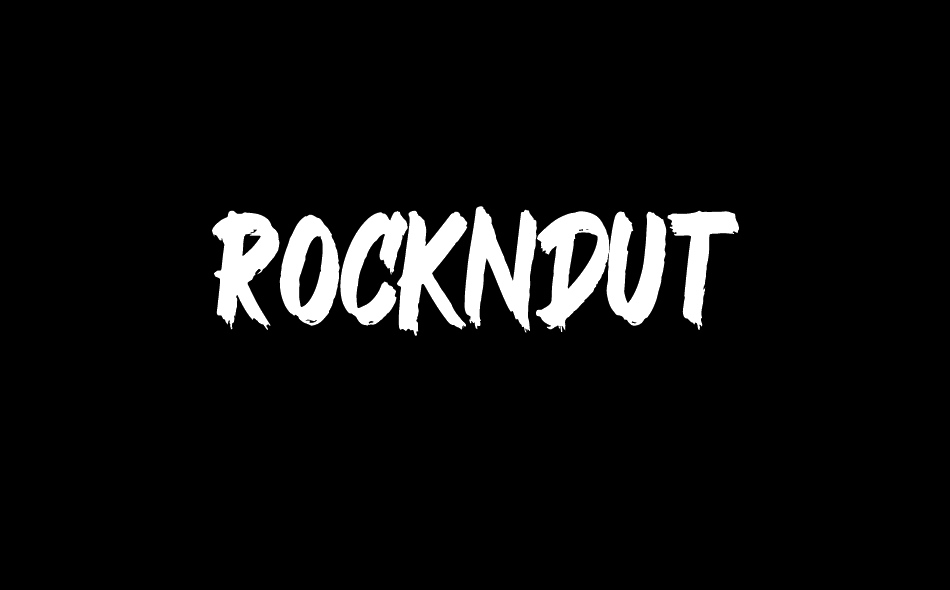 Rockndut font big