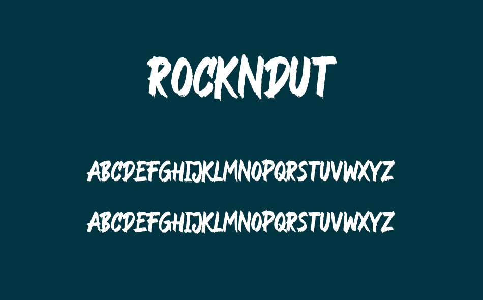 Rockndut font