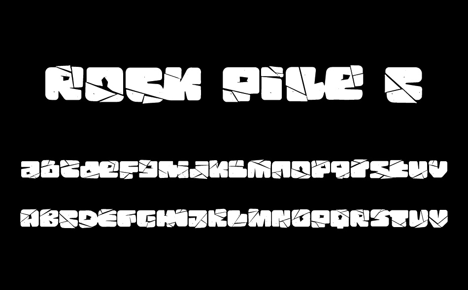 Rock Pile font