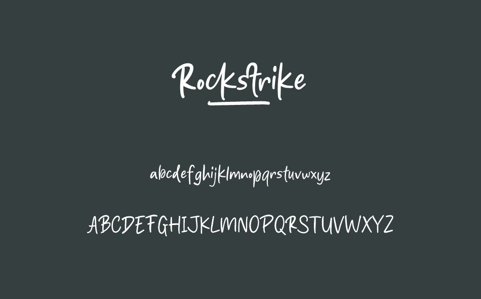 Rockstrike font