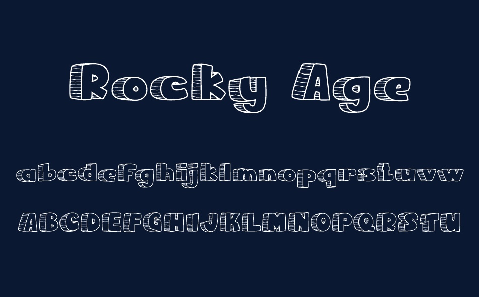Rocky Age font