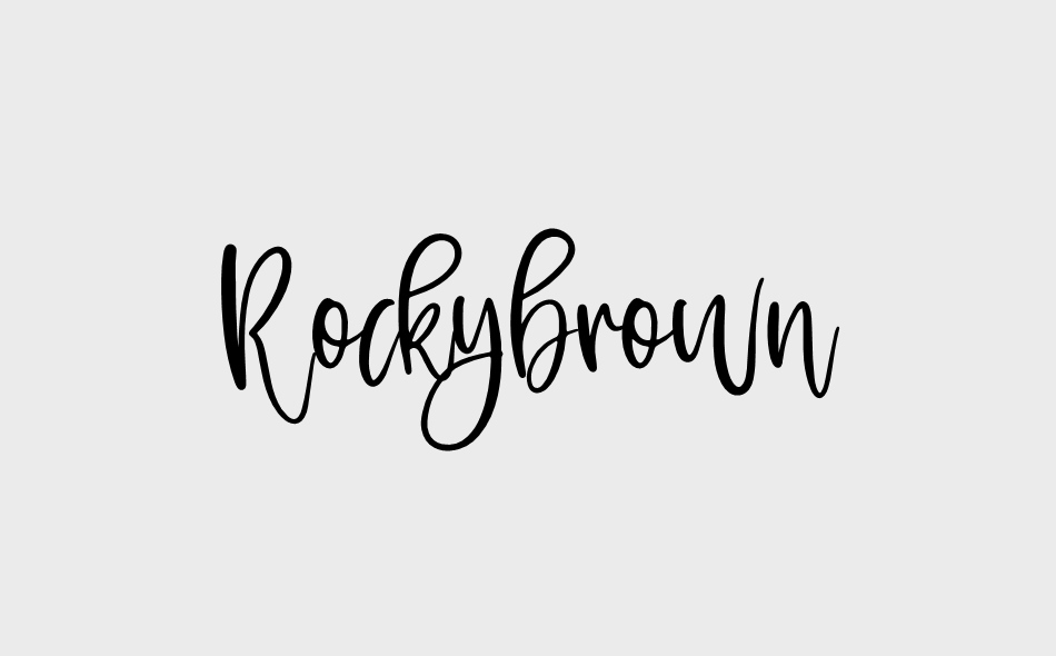 Rockybrown font big
