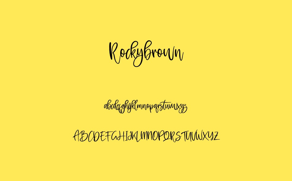 Rockybrown font