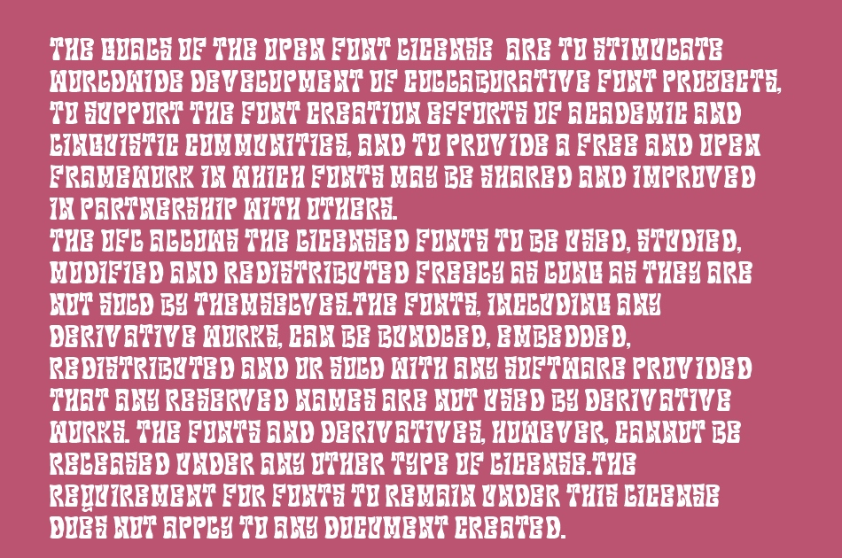 Rogena Display font 1