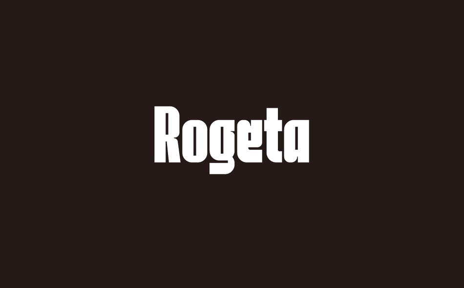Rogeta font big