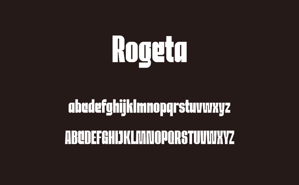 Rogeta font