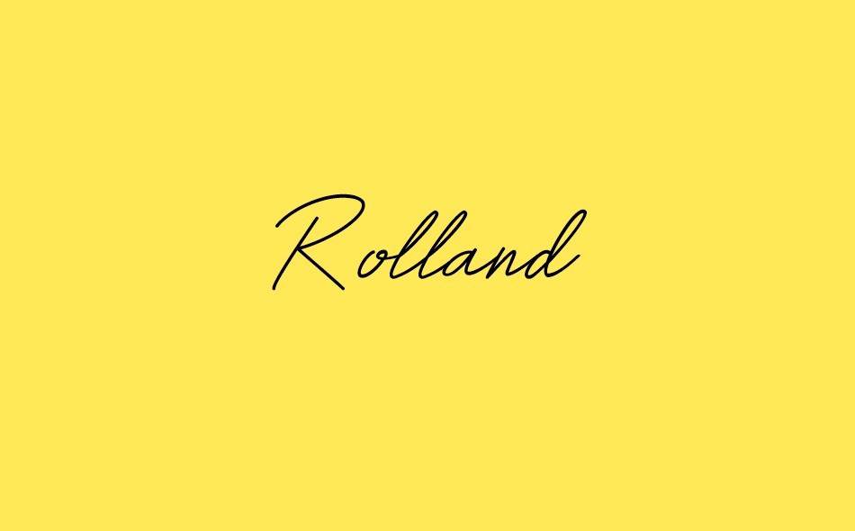 Rolland font big