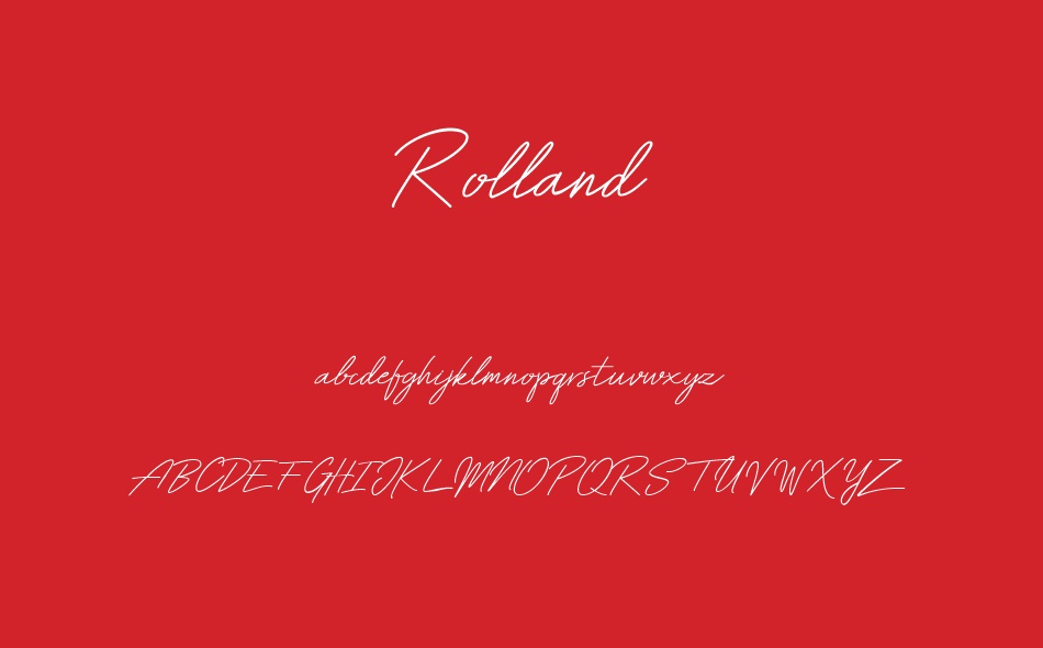 Rolland font